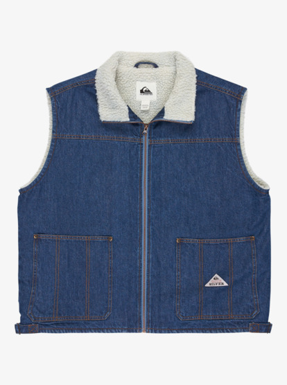 quiksilver, Road By Night Lined - Denim Jacket for Women, MEDIUM BLUE (bygw) Road By Night Lined - Denim Jacket for Women  EQWJK03081