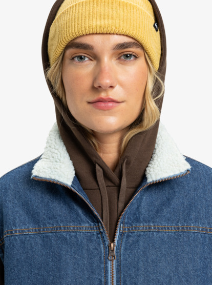 quiksilver, Road By Night Lined - Denim Jacket for Women, MEDIUM BLUE (bygw) Road By Night Lined - Denim Jacket for Women  EQWJK03081