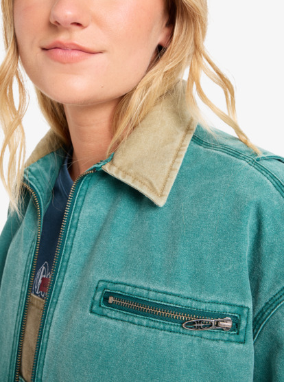 quiksilver, Sand - Workwear Jacket for Women, BOTANICAL GARDEN (gze0) Sand - Workwear Jacket for Women  EQWJK03082