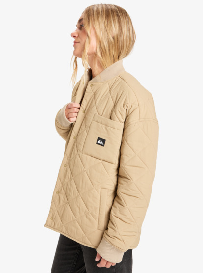 quiksilver, Shining Quilted - Chaqueta acolchada en quilt para mujer, CORNSTALK (ckk0) Shining Quilted - Quilted Jacket for Women  EQWJK03084