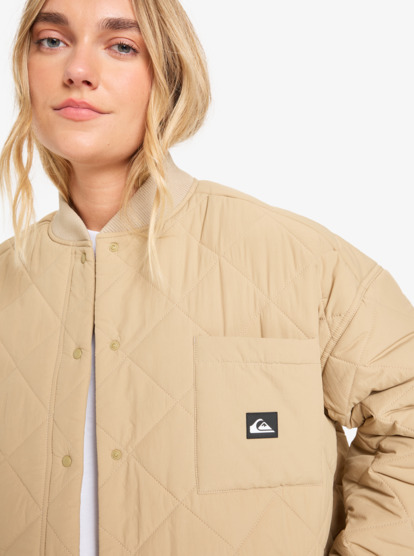 quiksilver, Shining Quilted - Chaqueta acolchada en quilt para mujer, CORNSTALK (ckk0) Shining Quilted - Quilted Jacket for Women  EQWJK03084