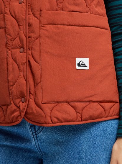 quiksilver, Kalong - Chaleco acolchado para mujer, HENNA (cqn0) Kalong - Puff Vest for Women  EQWJK03085