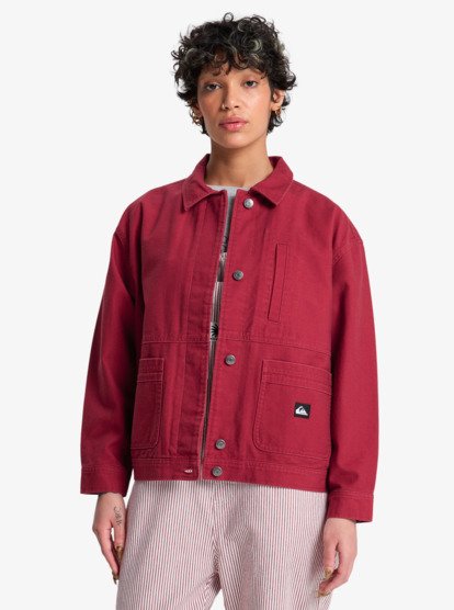 Santa Crop - Canvas Jacket for Women  EQWJK03087