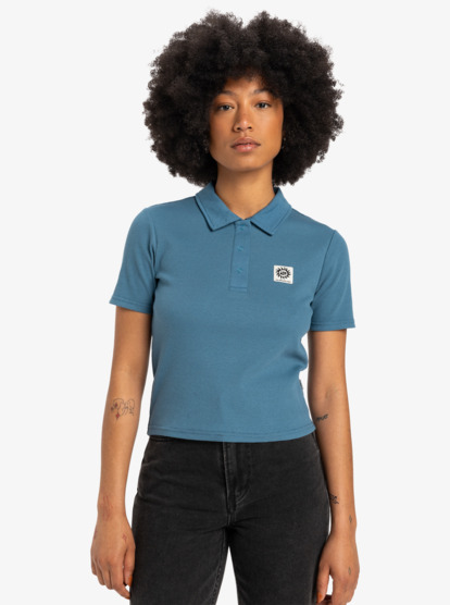 Nightcall Polo - Short Sleeves Polo T-Shirt for Women  EQWKT03194