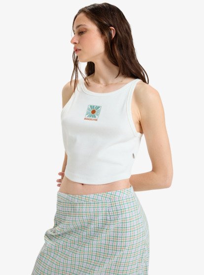 quiksilver, Penida - Sleeveless T-Shirt for Women, SNOW WHITE (wbk0) Penida - Sleeveless T-Shirt for Women  EQWKT03195