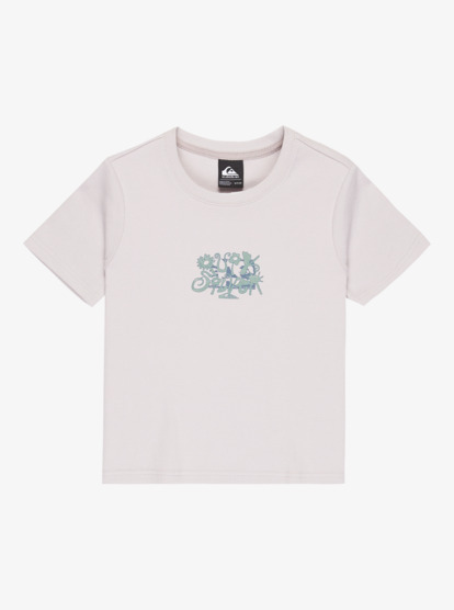 quiksilver, Sunday - Camiseta de manga corta para mujer, LILAC MARBLE (sfn0) Sunday - Short Sleeve T-Shirt for Women  EQWKT03197