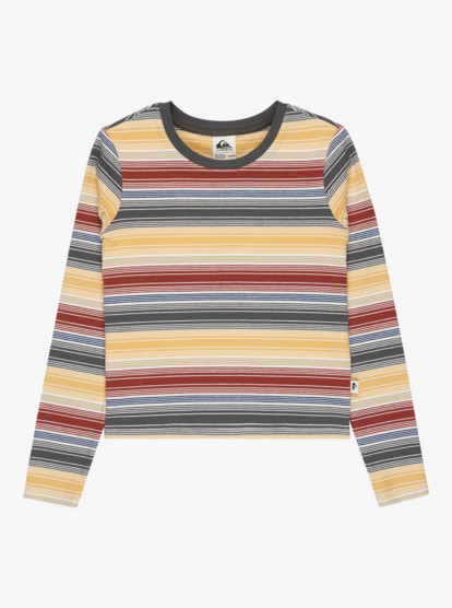 quiksilver, Sunday - Camiseta de manga larga para mujer, RATTAN SUNDAY LS (yhp3) Sunday - Long Sleeve T-Shirt for Women  EQWKT03198