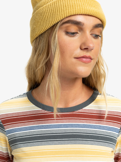quiksilver, Sunday - Camiseta de manga larga para mujer, RATTAN SUNDAY LS (yhp3) Sunday - Long Sleeve T-Shirt for Women  EQWKT03198