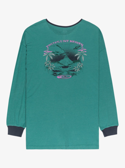 quiksilver, Henley - Long Sleeve Body for Women, DEEP SEA (gmw0) Henley - Long Sleeve Body for Women  EQWKT03199