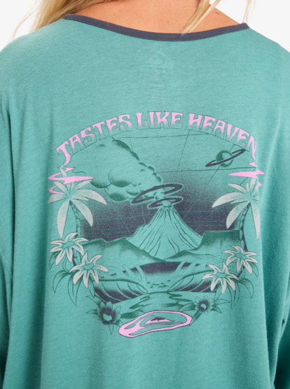 quiksilver, Henley - Long Sleeve Body for Women, DEEP SEA (gmw0) Henley - Long Sleeve Body for Women  EQWKT03199
