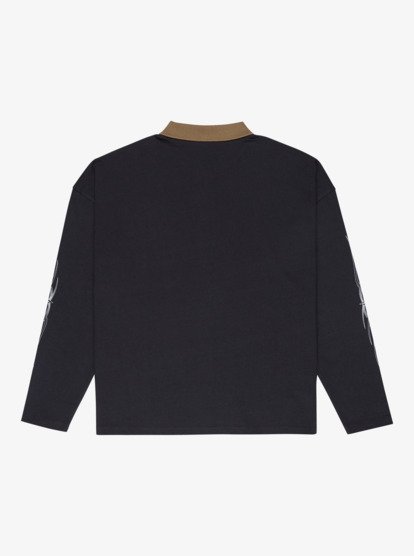 quiksilver, Mercury Standard Polo - Long Sleeve Polo Shirt for Women, TARMAC (kta0) Mercury Standard Polo - Long Sleeve Polo Shirt for Women  EQWKT03203