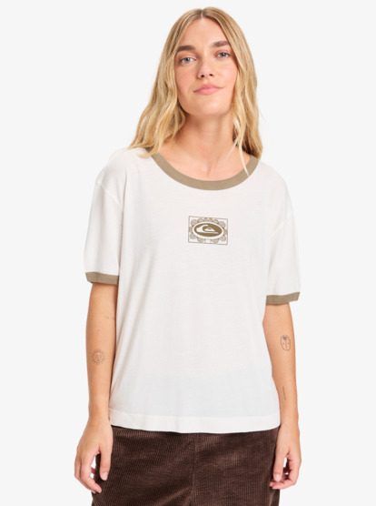 Ringer Screen - Short Sleeve T-Shirt for Women  EQWKT03204