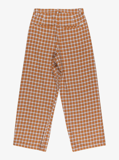 quiksilver, Penarek - Pantalón a cuadros para mujer, CHOCOLATE BROWN PENAREK (csd1) Penarek - Non-Denim Trousers for Women  EQWNP03061