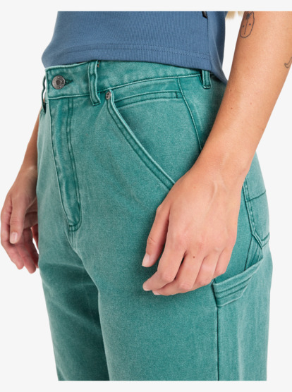 quiksilver, Sand - Carpenter broek voor Dames, BOTANICAL GARDEN (gze0) Sand - Carpenter Trousers for Women  EQWNP03062