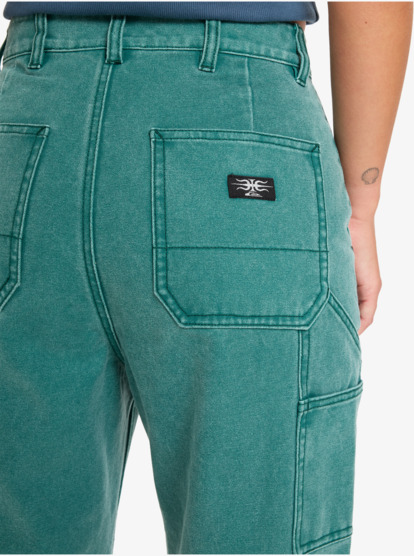 quiksilver, Sand - Carpenter broek voor Dames, BOTANICAL GARDEN (gze0) Sand - Carpenter Trousers for Women  EQWNP03062