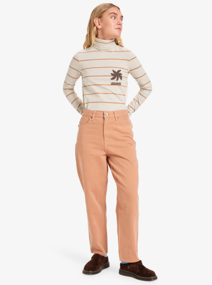 quiksilver, Baggy Carrot Color - Trousers for Women, ALMOND (cmd0) Baggy Carrot Color - Trousers for Women  EQWNP03065