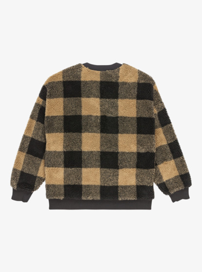 quiksilver, Mercury Barranco - Polar de sherpa para mujer, WOODLANDS ELMWOOD (tmp1) Mercury Barranco - Sherpa Fleece for Women  EQWPF03001