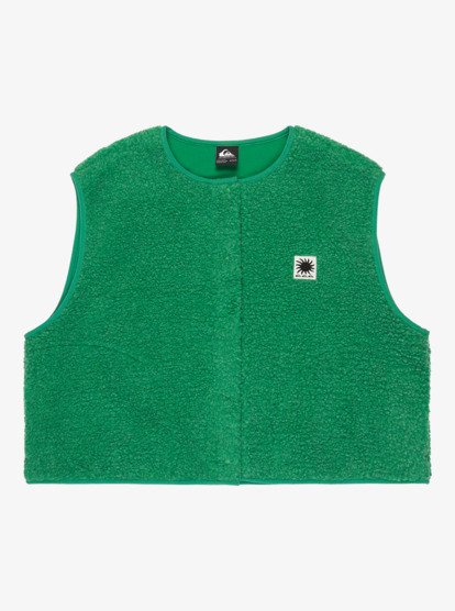 Cropped - Sleeveless Sherpa Vest for Women  EQWPF03002