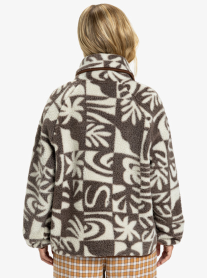 Chalok Sherpa - Buttoned Polar Fleece Jacket for Women  EQWPF03003