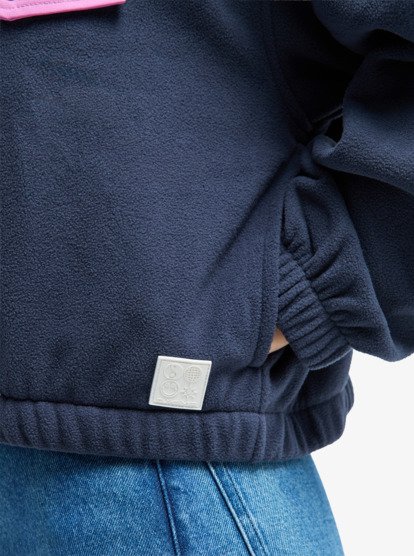 quiksilver, Kedai - Polar con cremallera para mujer, INDIA INK (ksh0) Kedai - Full Zip Polar Fleece for Women  EQWPF03005
