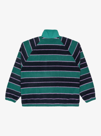 quiksilver, Renek Hz - Forro polar para mujer, DEEP SEA STRP RENEK (gmw6) Renek Hz - Polar Fleece for Women  EQWPF03006