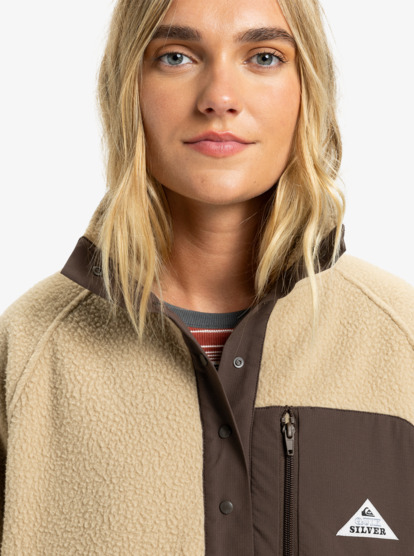 quiksilver, Renek Hz - Forro polar para mujer, SPONGE (tkp0) Renek Hz - Polar Fleece for Women  EQWPF03006