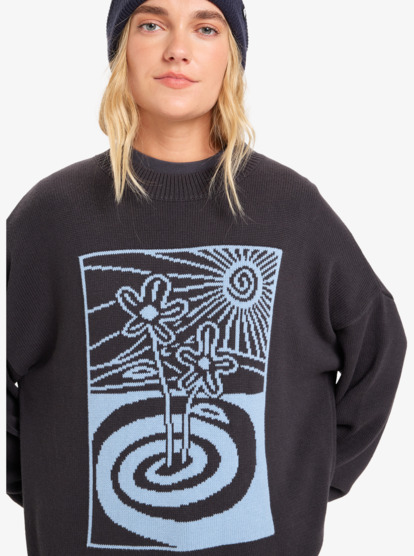 quiksilver, Barnwell - Crew Neck Sweatshirt for Women, TARMAC (kta0) Barnwell - Crew Neck Sweatshirt for Women  EQWSW03026