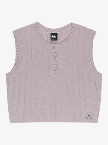 quiksilver, Parit Tank - Crew Neck Knitted Vest for Women, LILAC MARBLE (sfn0) Parit Tank - Crew Neck Knitted Vest for Women  EQWSW03027