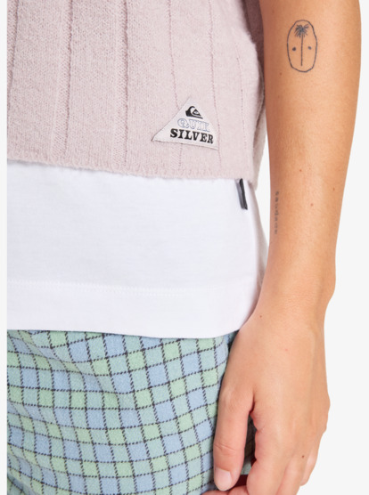 quiksilver, Parit Tank - Crew Neck Knitted Vest for Women, LILAC MARBLE (sfn0) Parit Tank - Crew Neck Knitted Vest for Women  EQWSW03027