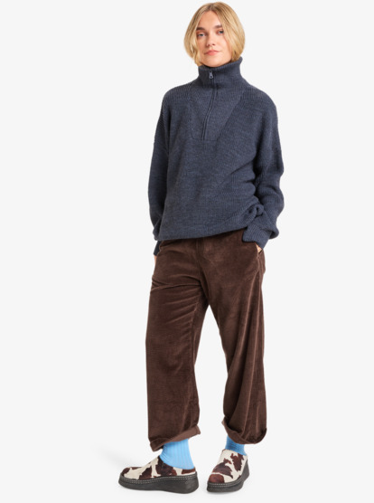 quiksilver, Mesa Arch - High Collar Jumper for Women, CHINA BLUE (bnd0) Mesa Arch - High Collar Jumper for Women  EQWSW03029