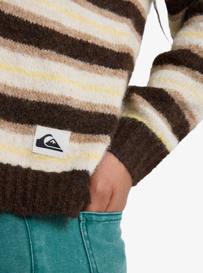 quiksilver, Bukit Cardigan - Cardigan for Women, CHOCOLATE BROWN STRIPES (csd3) Bukit Cardigan - Cardigan for Women  EQWSW03030