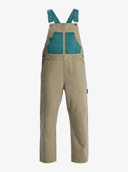 quiksilver, Sand - Relaxed Dungarees for Women, ELMWOOD (tmp0) Sand - Relaxed Dungarees for Women  EQWWD03121