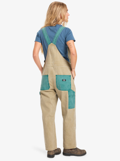 Sand - Relaxed Dungarees for Women  EQWWD03121