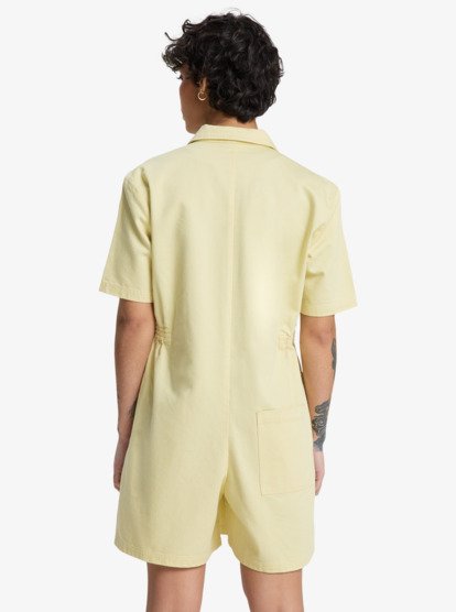 Craig - Twill Collared Playsuit for Women  EQWWD03126