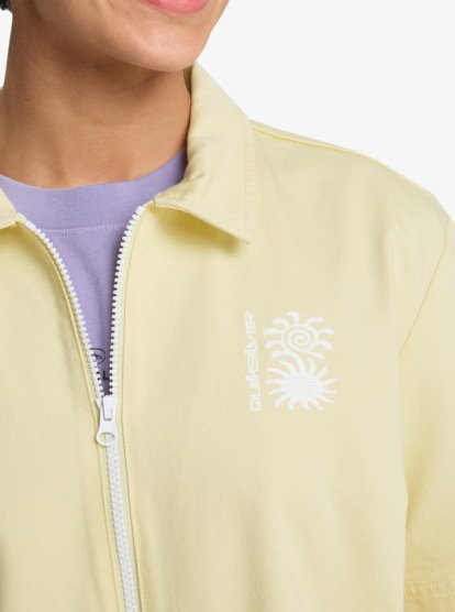 Craig - Twill Collared Playsuit for Women  EQWWD03126