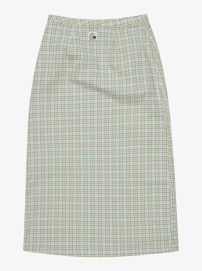 quiksilver, Calla - Lange rok voor Dames, SNOW WHITE CHEKKER CALLA (wbk1) Calla - Long Skirt for Women  EQWWK03026