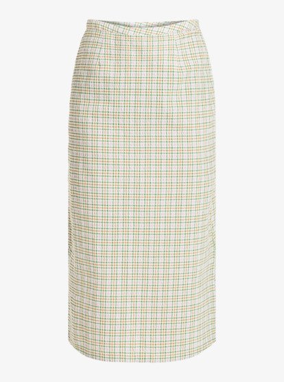 quiksilver, Calla - Lange rok voor Dames, SNOW WHITE CHEKKER CALLA (wbk1) Calla - Long Skirt for Women  EQWWK03026