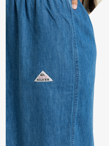 quiksilver, Yukon - Maxirok voor Dames, MEDIUM BLUE (bygw) Yukon - Maxi Skirt for Women  EQWWK03028