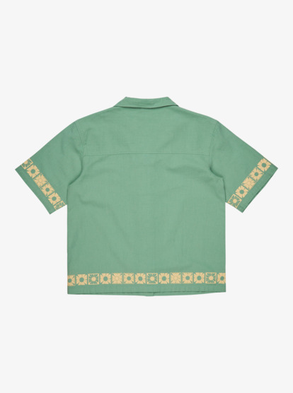 quiksilver, Bahamas - Short Sleeve Shirt for Women, MALACHITE GREEN (gjr0) Bahamas - Short Sleeve Shirt for Women  EQWWT03145