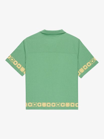 quiksilver, Bahamas - Short Sleeve Shirt for Women, MALACHITE GREEN (gjr0) Bahamas - Short Sleeve Shirt for Women  EQWWT03145