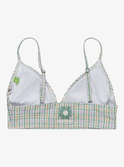 quiksilver, Lima Check - Bandeau Bikini Top for Women, SNOW WHITE CHEKKER MELLY (wbk6) Lima Check - Bandeau Bikini Top for Women  EQWX303142