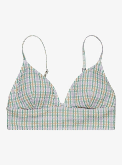 quiksilver, Lima Check - Bandeau Bikini Top for Women, SNOW WHITE CHEKKER MELLY (wbk6) Lima Check - Bandeau Bikini Top for Women  EQWX303142