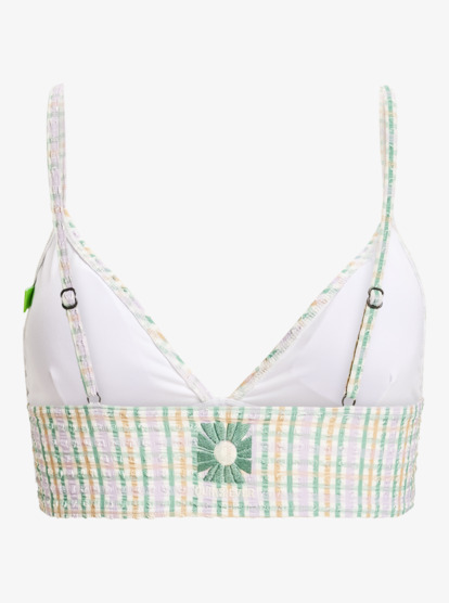 quiksilver, Lima Check - Bandeau Bikini Top for Women, SNOW WHITE CHEKKER MELLY (wbk6) Lima Check - Bandeau Bikini Top for Women  EQWX303142