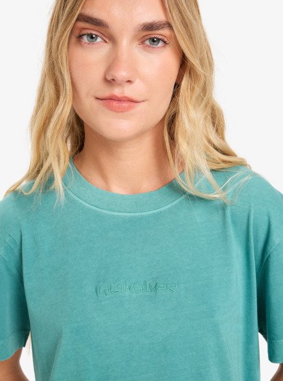 quiksilver, Essential - Camiseta de manga corta para mujer, DEEP SEA (gmw0) Essential - Short Sleeve T-Shirt for Women  EQWZT03196