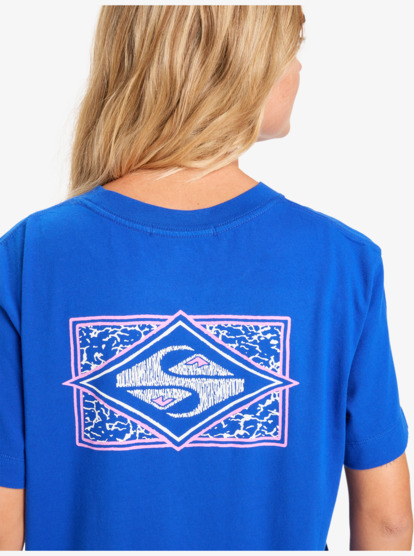 quiksilver, Standard - Camiseta de manga corta para mujer, SURF THE WEB (prm0) Standard - Short Sleeve T-Shirt for Women  EQWZT03197