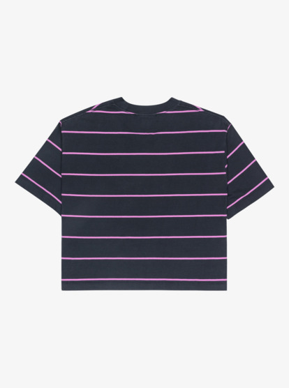 quiksilver, Stripart - Camiseta de manga corta para mujer, INDIA INK STRIPE (ksh6) Stripart - Short Sleeve T-Shirt for Women  EQWZT03198