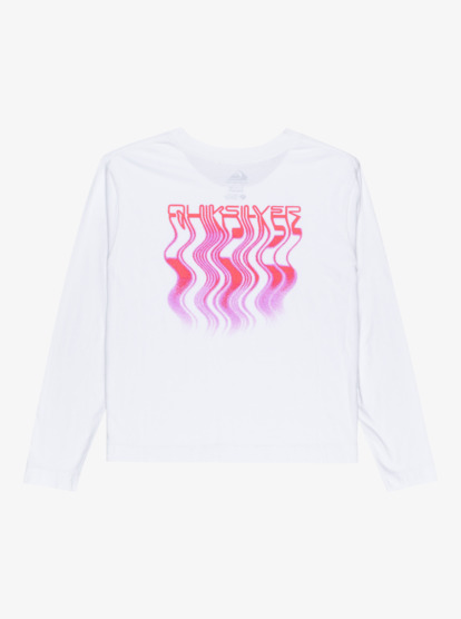 quiksilver, Standard - Long Sleeve T-Shirt for Women, WHITE (wbb0) Standard - Long Sleeve T-Shirt for Women  EQWZT03200