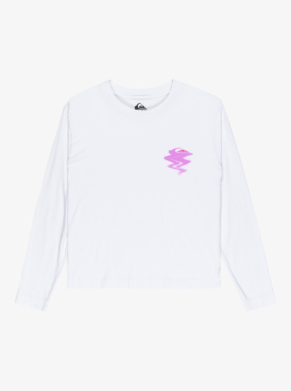quiksilver, Standard - Long Sleeve T-Shirt for Women, WHITE (wbb0) Standard - Long Sleeve T-Shirt for Women  EQWZT03200