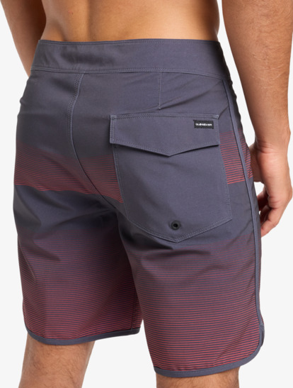 quiksilver, Surfsilk Scallop 18" - Short de baño para hombre, INDIA INK TIJUANA (ksh8) Surfsilk Scallop 18" - Board Shorts for Men  EQYBS04862