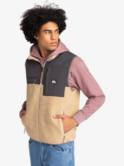 Shallow Water - Zip-Up Fleece Vest for Men  EQYFT04853